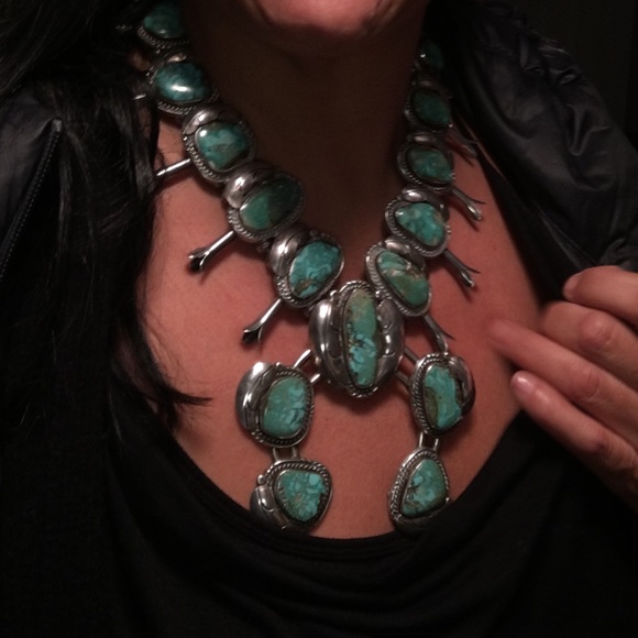 💙Old Pawn SquashBlossom Necklace💙 - Picture 4 of 8